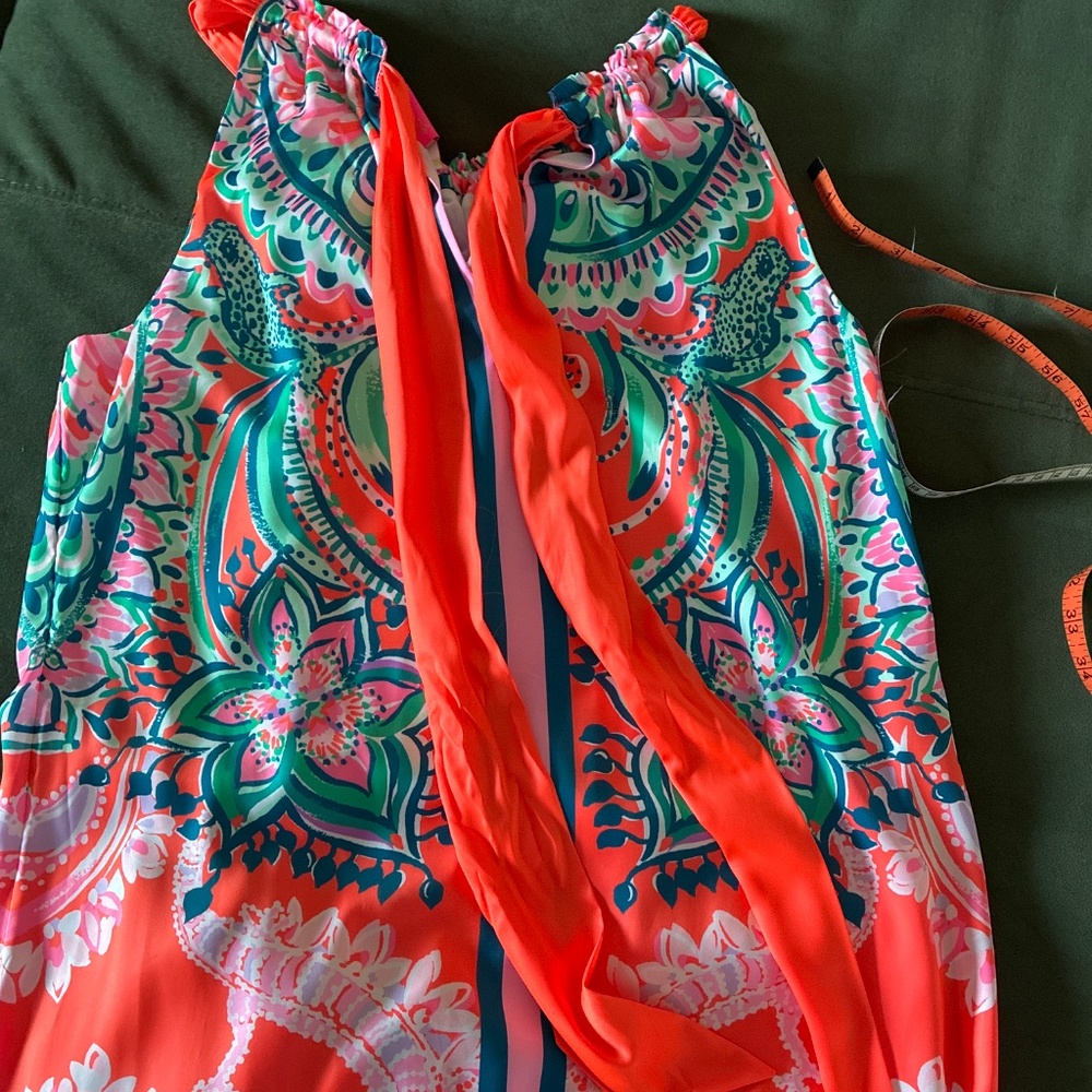 NWOT Lilly Pulitzer Hollyn maxi dress in Tangerine Dream M 8 - Picture 6 of 7